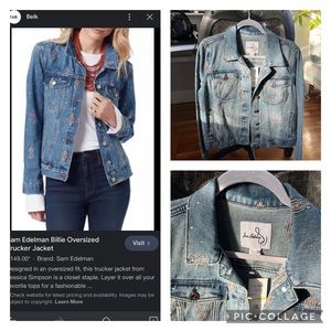 Sam Edelman Billie Oversized Trucker NWT